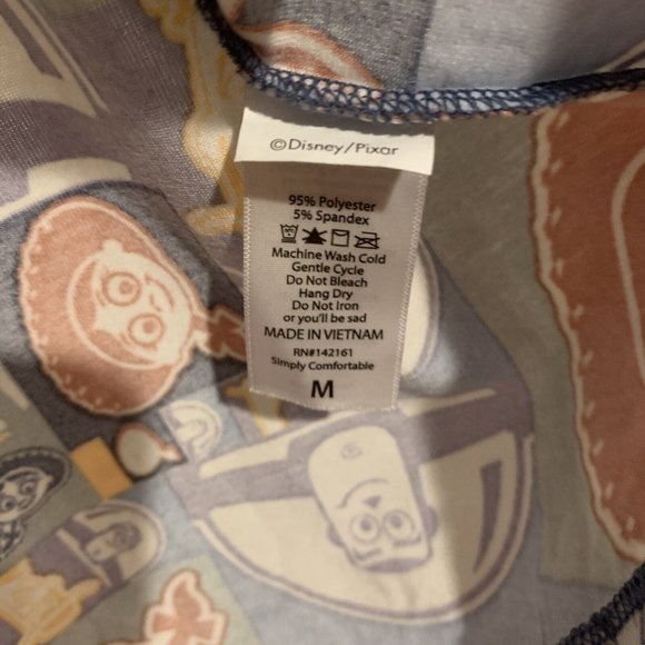 LuLaRoe Irma Tunic Shirt Disney/Pixor Multicolor Size M - Picture 3 of 3